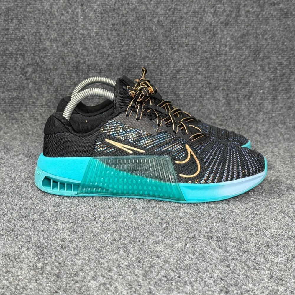 Nike Metcon 9 AMP Training Shoes Women's 8 Black Dusty Cactus Psychic Blue Run